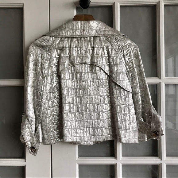 Cache Silver Three Button Jacket Blazer - Picture 3 of 5